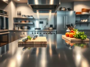 Meble ze stali nierdzewnej – trwałość i higiena w kuchni profesjonalnej