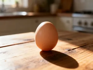 Drewniana miska z surowymi płatkami owsianymi w słonecznej kuchni, podkreślająca ich naturalny wygląd i teksturę.